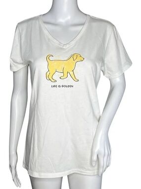 Life Is Good Women V-Neck Life is Golden